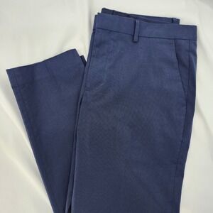 Express Navy Blue Dress Pants Mens Size 33x30 Extra Slim Stretch Tailored Career